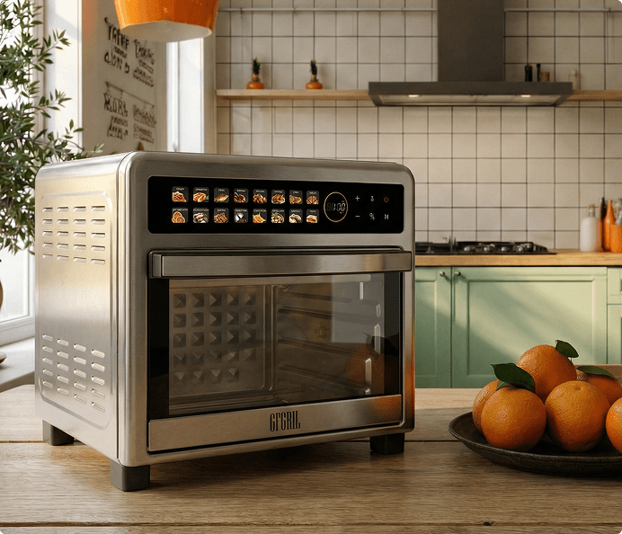 Мини-печь аэрогриль GFGRIL GFAO-800-silver