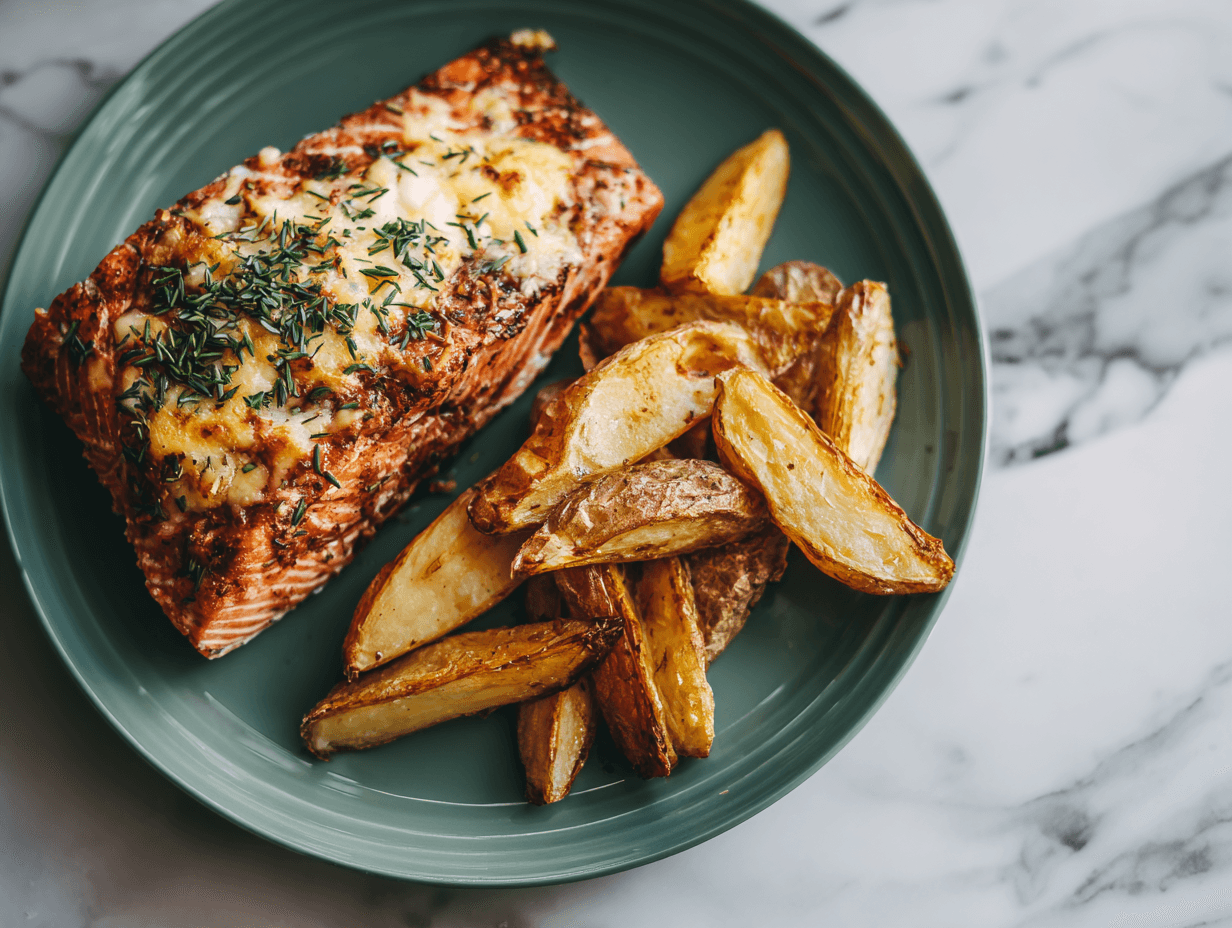 Рыбка под сырной шубкой с картофелем